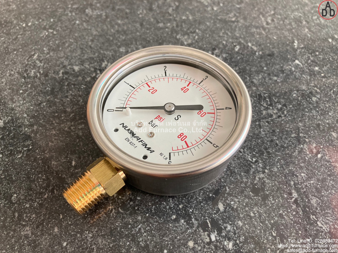 0~6Bar(0~80Psi) Nuova Fima Gauge(4)